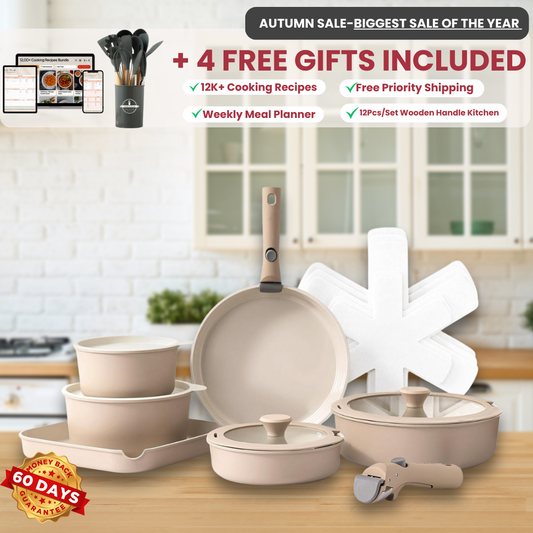 Chefcore™ HealthyHome 17-Piece Non-Toxic Cookware